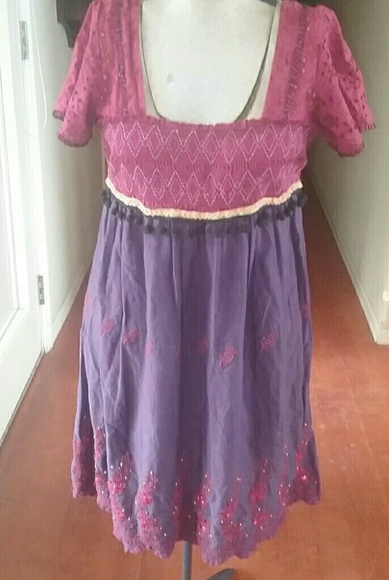 Free People empire waist dress size m - Picture 1 of 6